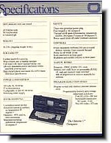 The Osborne 1 Computer Specifications Sheet